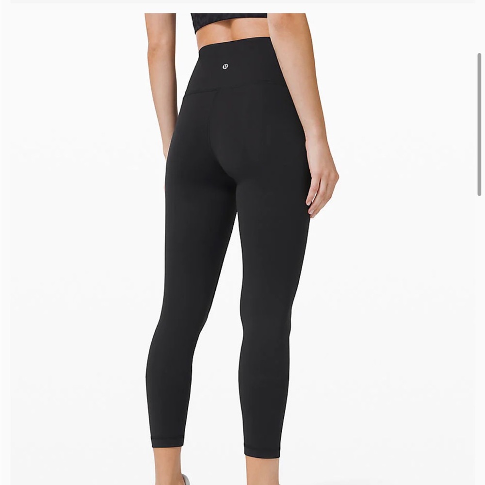Lululemon Wunder train High rise 25” legging. black size 6 everlux